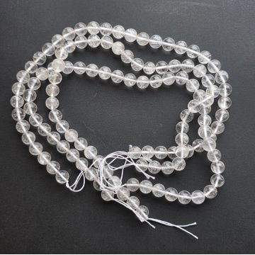 Sirag margele pietre semipretioase sfere CUART INCOLOR