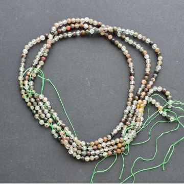 Sirag margele pietre semipretioase sfere fatetate CUART TIBETAN