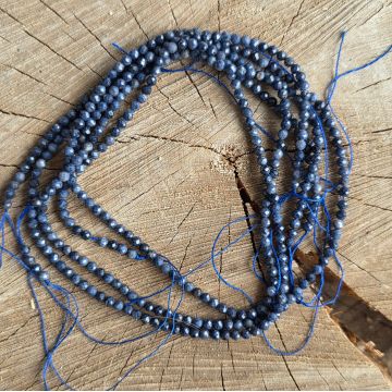 Sirag margele pietre semipretioase sfere fatetate SAFIR | Model 2