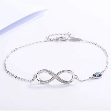 Bratara din argint 925 pentru dama, JW1846, model infinit, placata cu rodiu