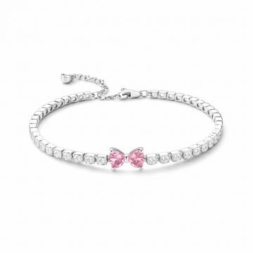 Bratara Tennis Pink Bow