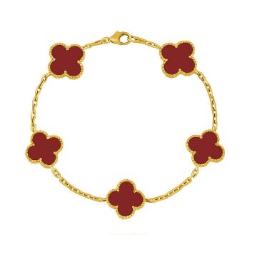 Bratara Van Luxy Burgundy Gold