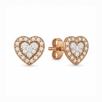 Cercei White Heart Silver