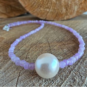 Colier agat Lavender #252