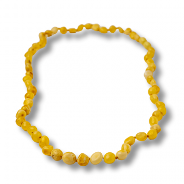 Colier Chihlimbar Galben Natural ,   Lumina Solara, Armonie si Eleganta Organica