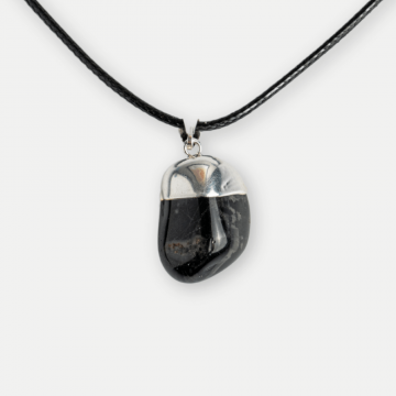 Colier cu Piatra Rulata de Onix Natural ,   Protectie si Forta