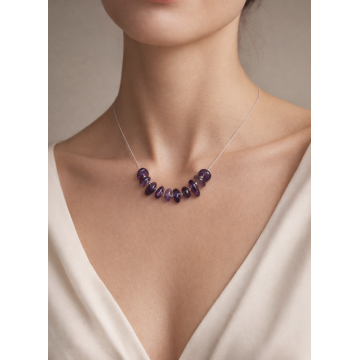Colier din argint 925 cu ametist | Amethysta - Default Title