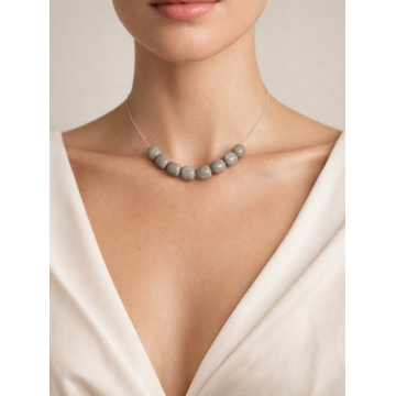 Colier din argint 925 cu jad | Aither - Default Title