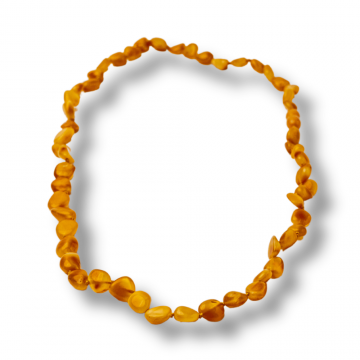 Colier Energetic din Chihlimbar Galben Natural ,   Protectie, Vitalitate si Lumina Calda Interioara