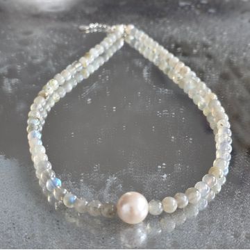 Colier labradorit AURA #245