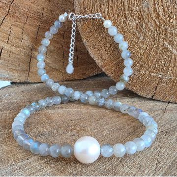 Colier labradorit AURA #245