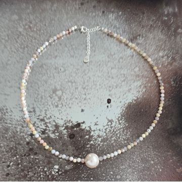 Colier opal roz Peace #247