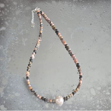 Colier rodocrozit Love #246