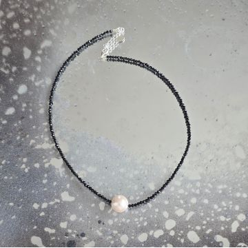 Colier spinel negru Midnight Spark #270