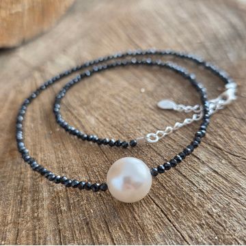 Colier spinel negru Midnight Spark #270