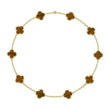 Colier Van Luxy Brown Gold