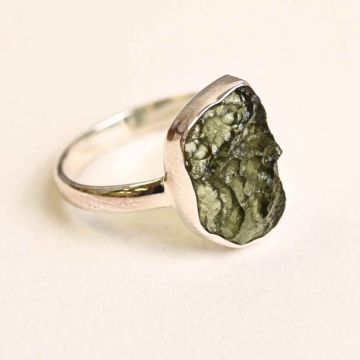 Inel argint 925 cu moldavit natural marime 60-61 EU   10 US  ,   Talisman cosmic al transformarii