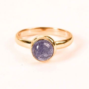 Inel Argint 925 cu Tanzanit Rotund ,   Armonie si Claritate Interioara