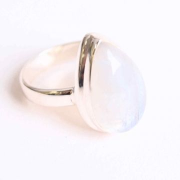 Inel cu Piatra Lunii si montura din Argint 925 6.72 gr Marime 54.5   7 ,   Intuitie Sporita si Echilibru Emotional