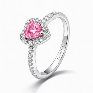 Inel Pink Heart - 48