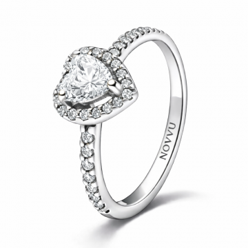 Inel White Heart - 48