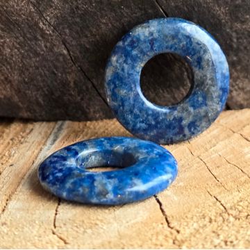 Pandantiv piatra pi donut lapis lazuli | Model 3