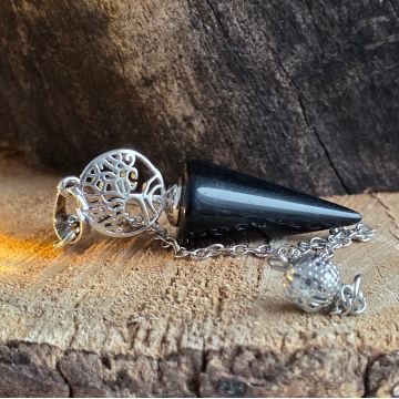 Pendul obsidian Tree of Life | Model 2