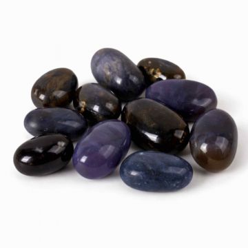 Piatra rulata de Calcedonie mov din Indonezia ,   pietre rulate pentru liniste interioara si comunicare blanda
