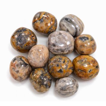 Piatra rulata din jasp bondar ,   energie calda pentru stabilitate si curaj interior