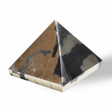 Piramida Sculptata Manual 60mm din Piatra Pirita Naturala