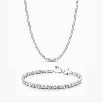 Set bijuterii Colier si Bratara Tennis