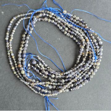 Sirag margele pietre semipretioase sfere fatetate IOLIT