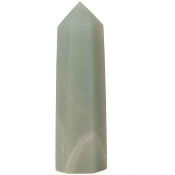 Turn din cristal natural unicat Acvamarin 9-10 cm - Cunoscut ca piatra curajului si a comunicarii clare