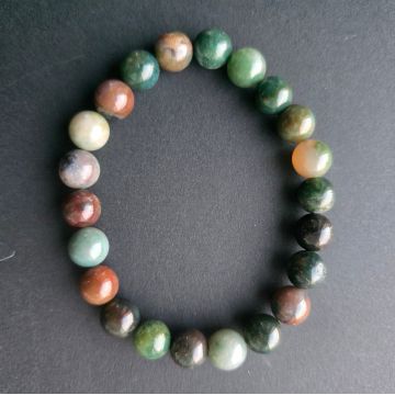 Bratara agat indian sfere 8 mm