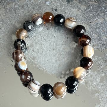 Bratara agat maro 10 mm