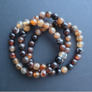 Bratara agat maro 8 mm | Model 1