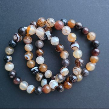 Bratara agat maro 8 mm | Model 2