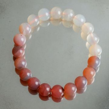 Bratara agat portocaliu 10-11 mm | Gradient