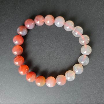 Bratara agat portocaliu 10-11 mm | Gradient