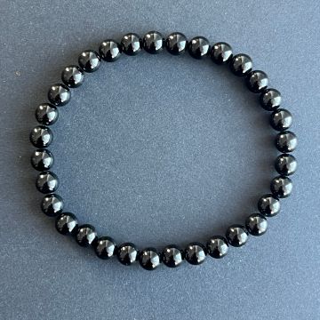 Bratara barbati turmalina neagra 6 mm
