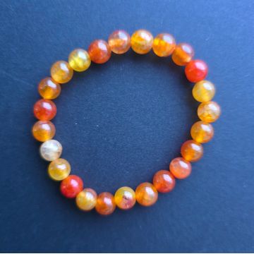 Bratara copii agat portocaliu 6 mm