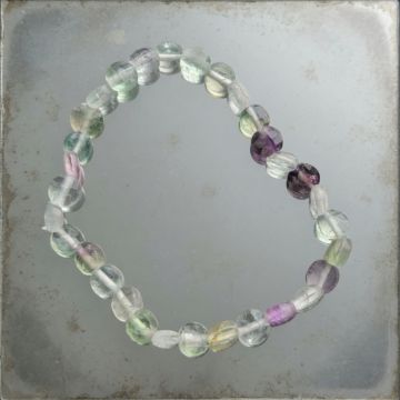 Bratara fluorit verde discuri rotunde