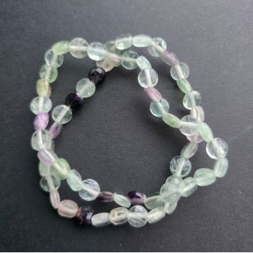 Bratara fluorit verde discuri rotunde