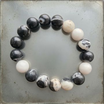 Bratara jasp zebra 10 mm