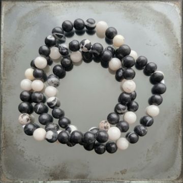 Bratara jasp zebra 6 mm