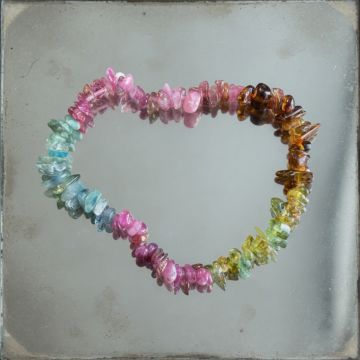 Bratara mix turmalina chipsuri model 2