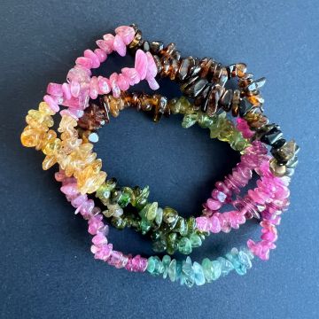 Bratara mix turmalina chipsuri model 2