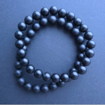 Bratara onix negru mat 8-9 mm