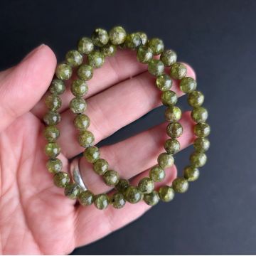 Bratara peridot 7-8 mm