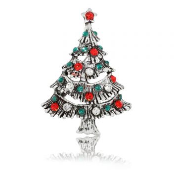 Brosa Bradulet Impodobit Argintiu